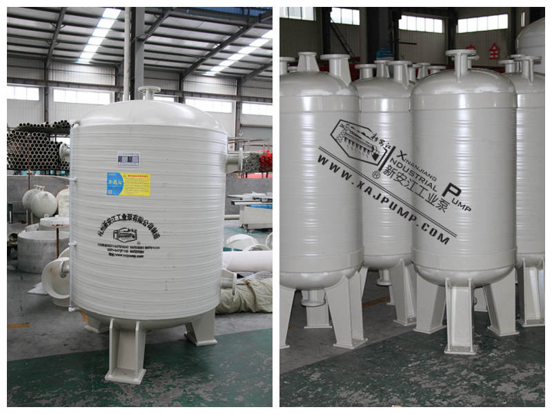 新安江工業泵PPH纏繞真空計量罐，理想的化工腐蝕性介質計量存儲設備