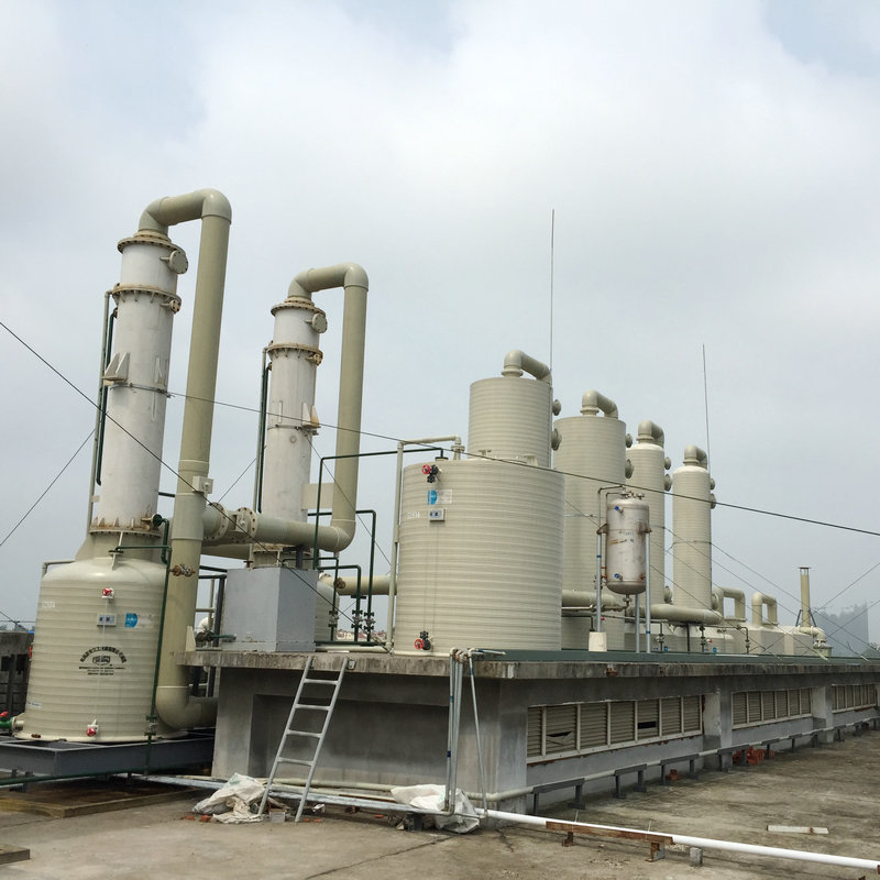聚丙烯耐腐蝕廢氣凈化器環保設備工業廢氣塔 PPH廢氣處理成套設備